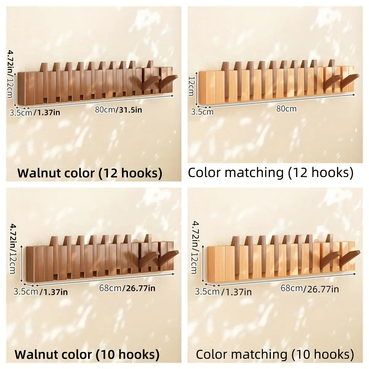 Piano Key Wall Rack