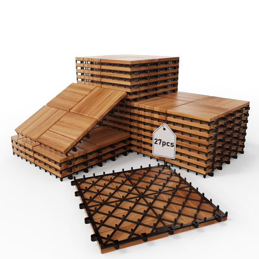 12Slats, Acacia Interlocking Deck Tiles