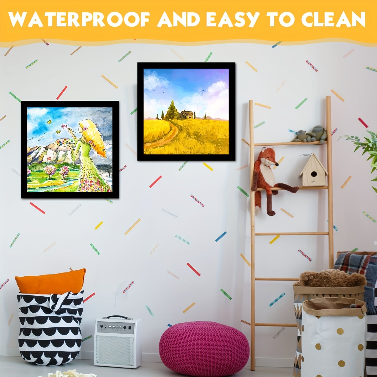 20/10pcs Magnetic Art Frame for Wall, Window, And Home Office- 12.0 X 12.0inch Photo Display with Self-Adhesive Backing