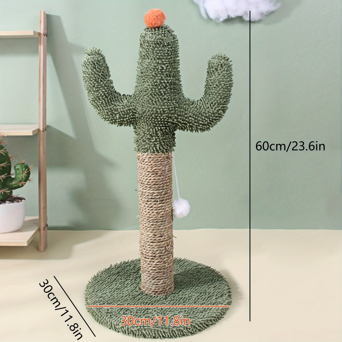 Durable Cactus Cat Scratcher, Engaging Fun Indoor Play Toy, Promotes Claw Health And Active Exercise, Christmas And Halloween Gift
