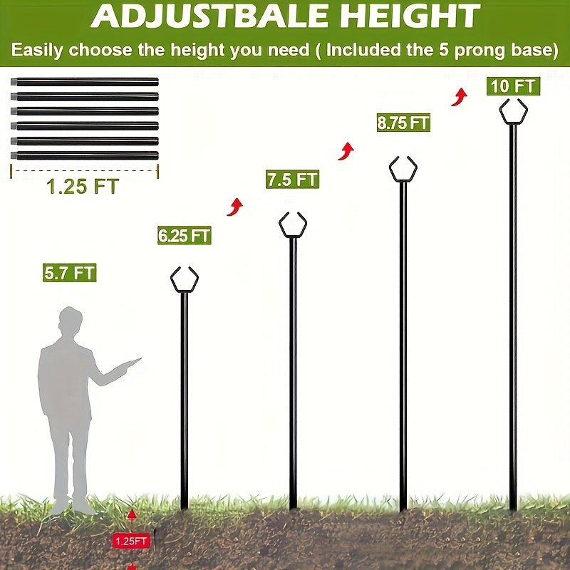 ECOBOOM Outdoor String Light Poles