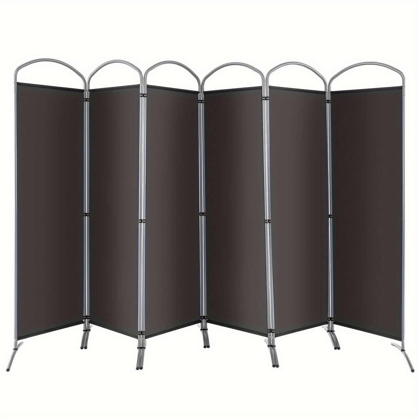 6 Panels Folding Privacy Screen 6 Ft Tall Fabric Privacy Screen for Home