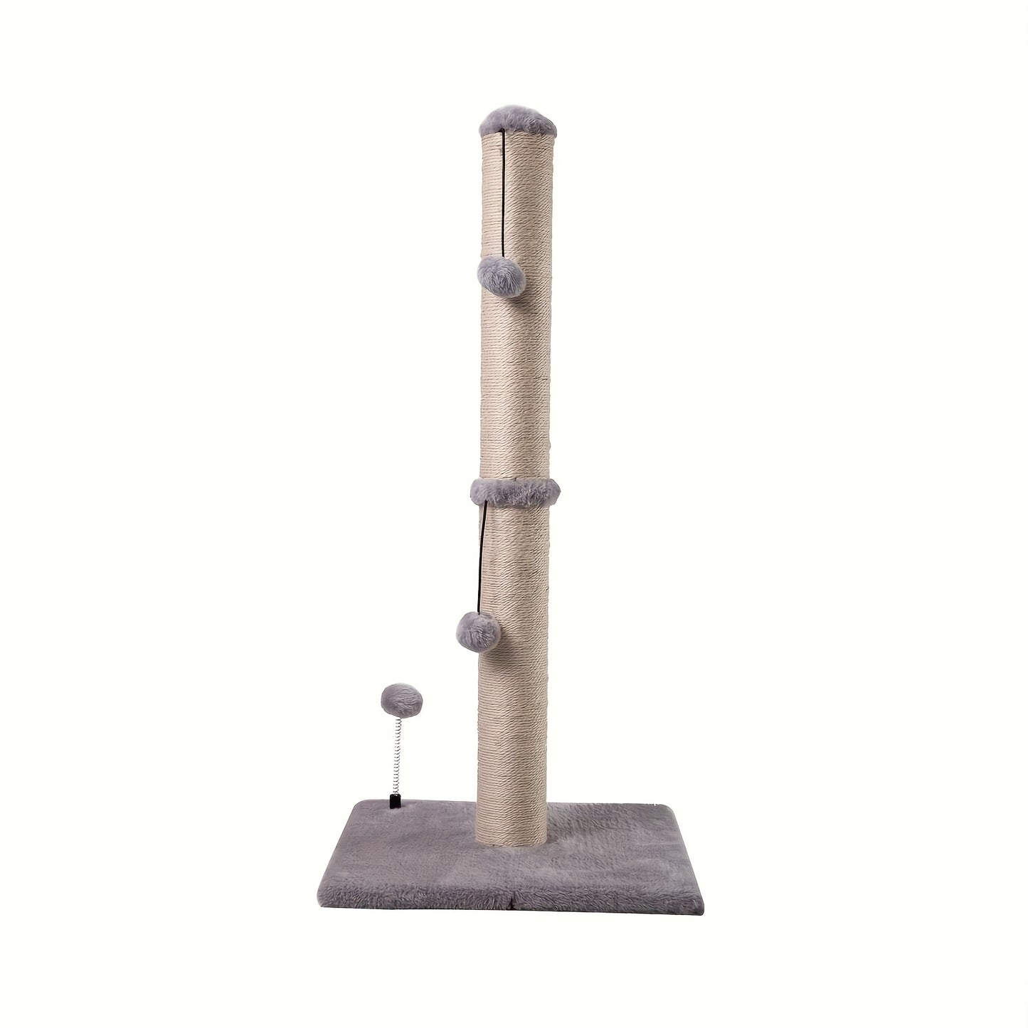 ECOBOOM 34" Tall Cat Scratching Post Kitten Scratcher Sisal Scratch Posts Trees With Hanging Ball For Indoor Cats