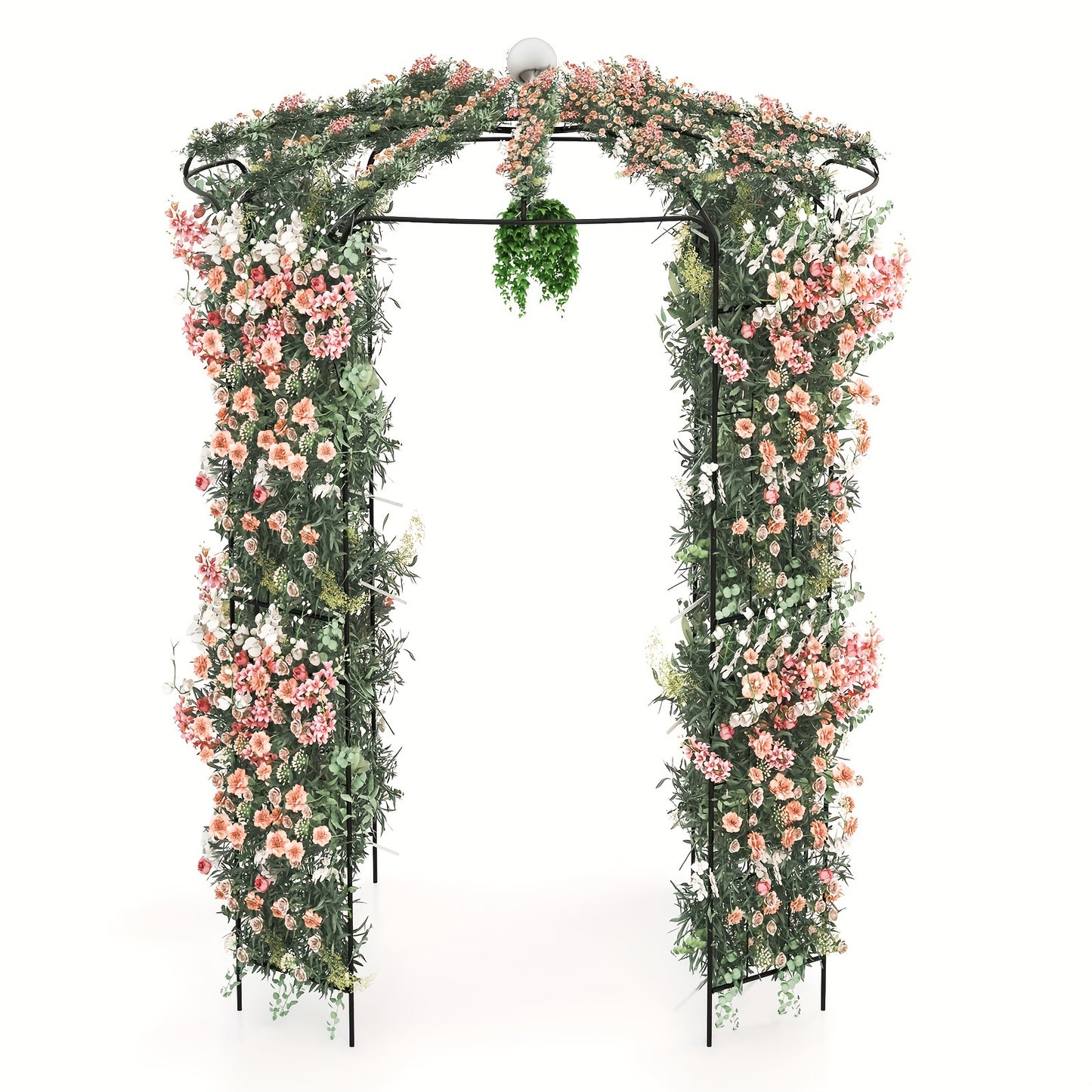 9.4' High x 6.8' Wide Birdcage Shape Arch w/Hanging Hook French Style Wedding