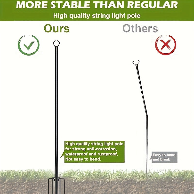 ECOBOOM Outdoor String Light Poles
