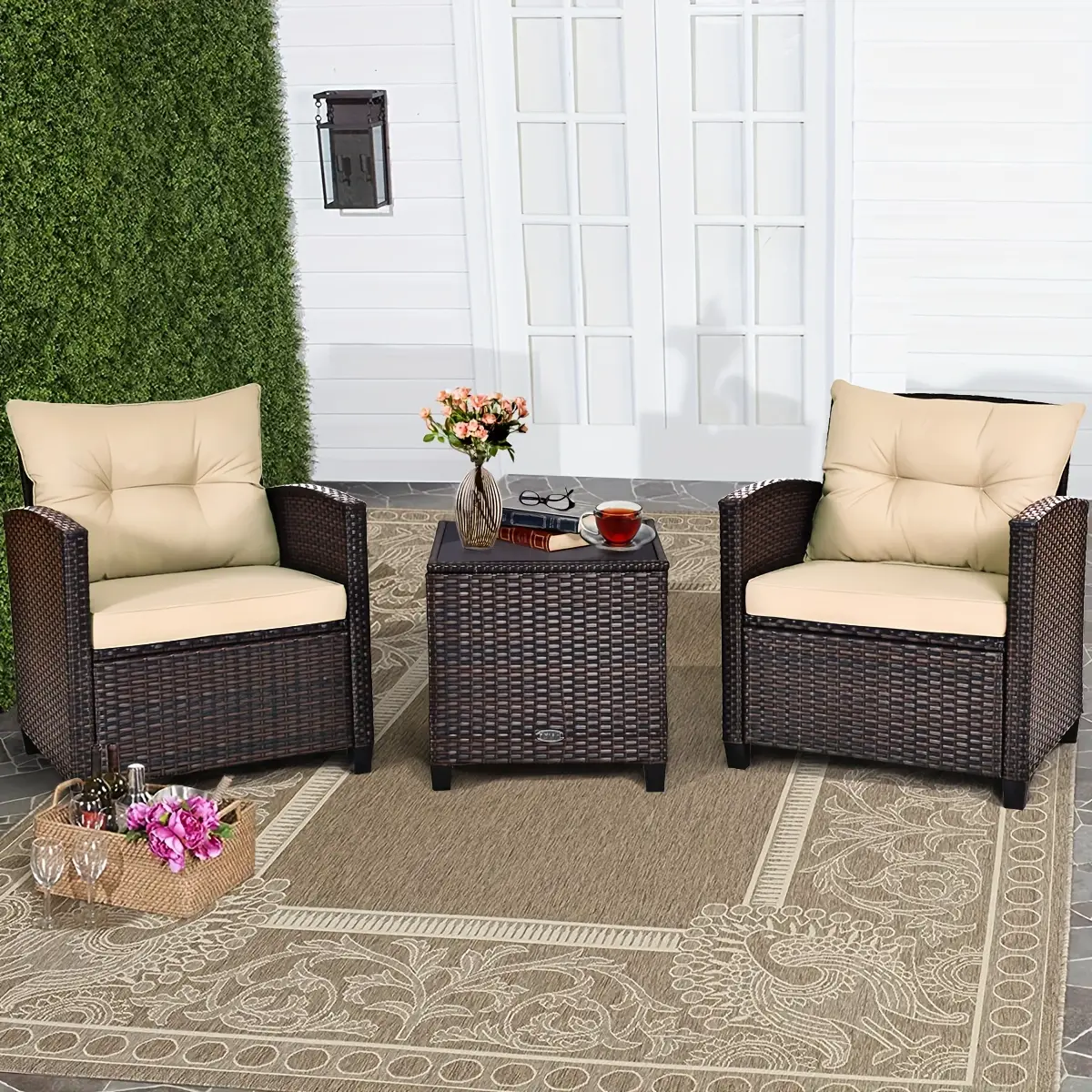 3 PCS Outdoor Patio Furniture Set