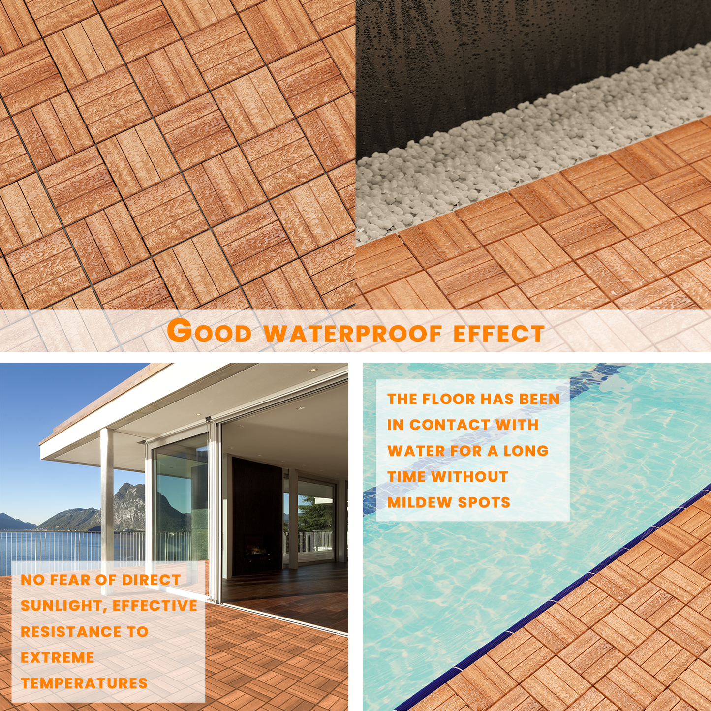 12Slats, Acacia Interlocking Deck Tiles