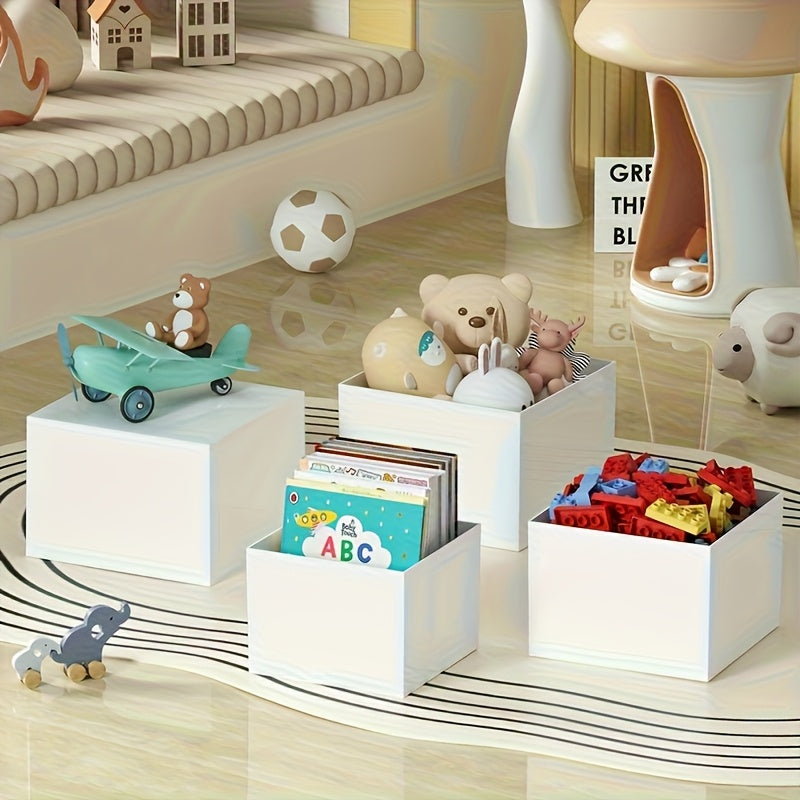 6pcs Clear Acrylic Display Boxes - Durable Stackable Individual Cubes for Jewelry, Cupcakes, Donuts & Desserts, Modern Decor, Versatile Storage