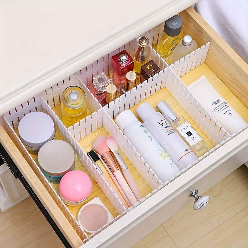 80/40-Pack Drawer Dividers Adjustable DIY Drawer Organizer