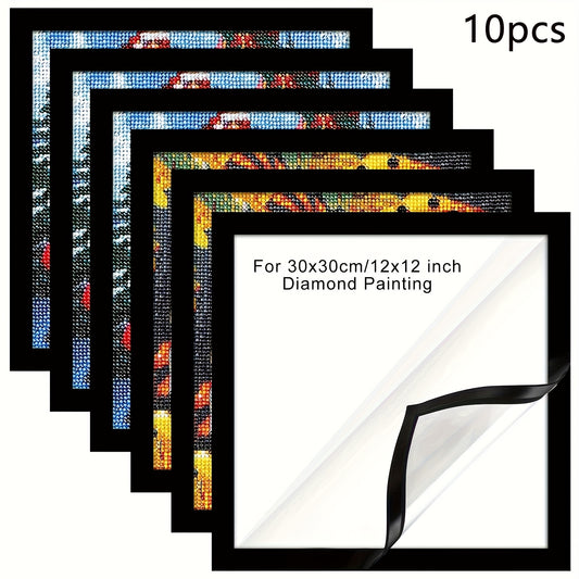 20/10pcs Magnetic Art Frame for Wall, Window, And Home Office- 12.0 X 12.0inch Photo Display with Self-Adhesive Backing