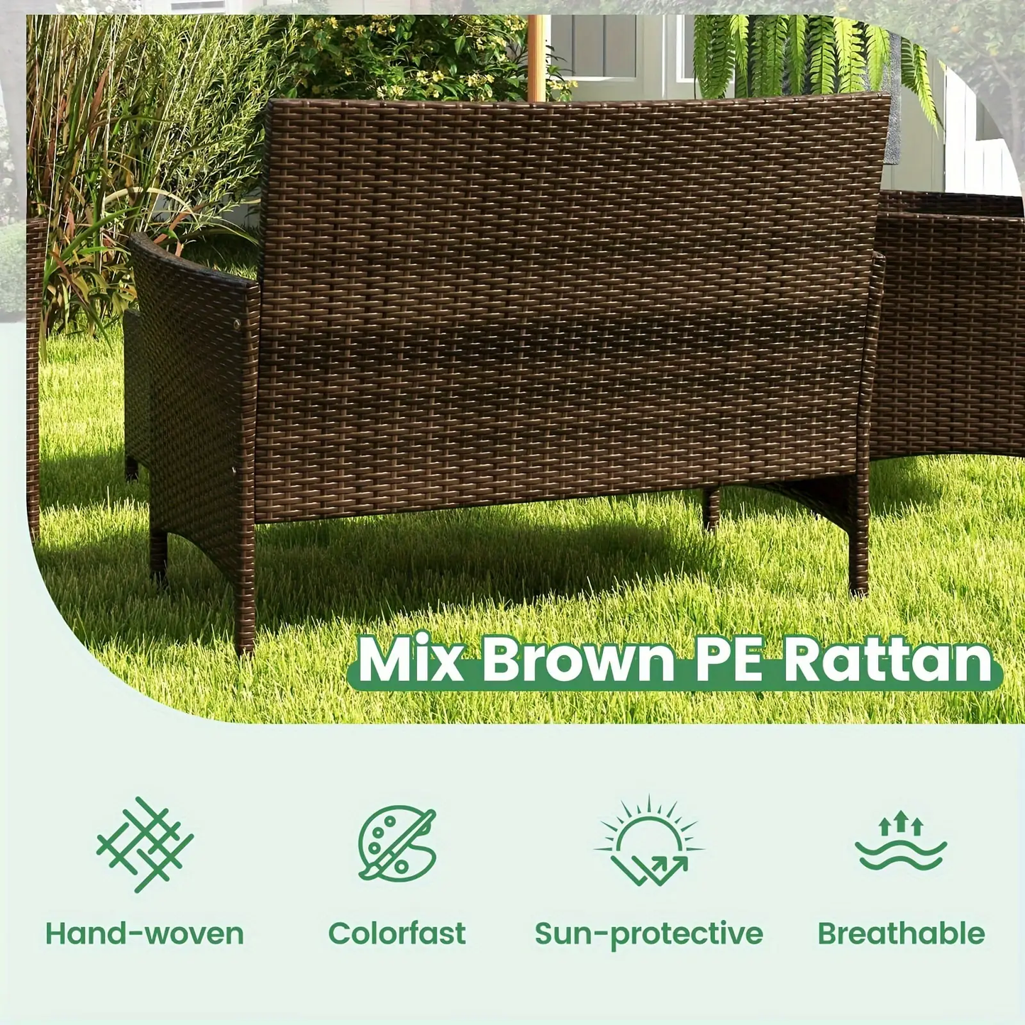4 PCS Outdoor Patio Furniture Set