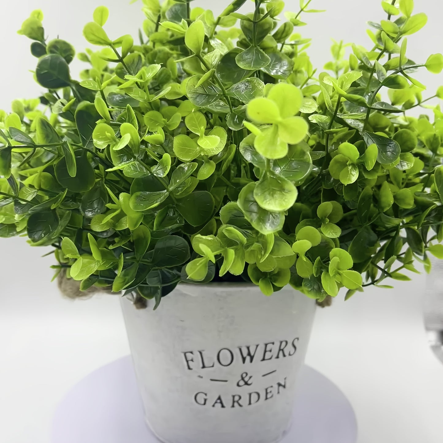 20pcs Artificial Greenery Plants Outdoor UV Resistant Fake Plants Boxwood Shrubs Grass, 20 Bundles for Farmhouse Home Garden Office Patio Backyard Wedding And Indoor Outdoor Decoration