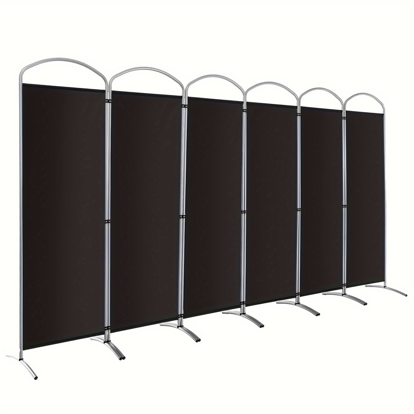 6 Panels Folding Privacy Screen 6 Ft Tall Fabric Privacy Screen for Home