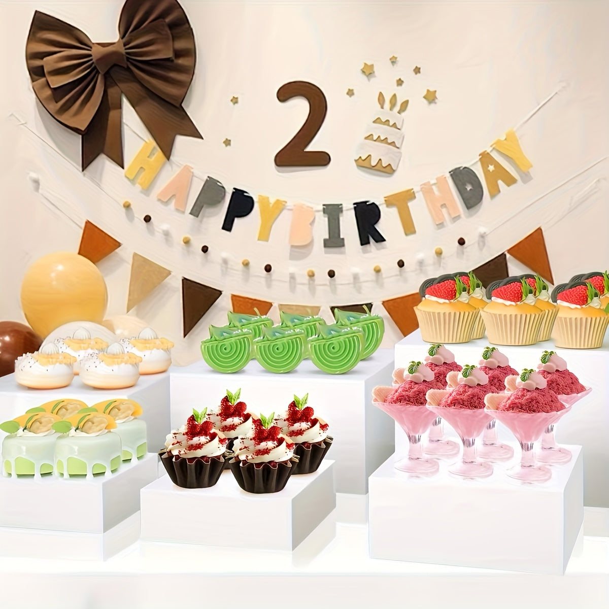 6pcs Clear Acrylic Display Boxes - Durable Stackable Individual Cubes for Jewelry, Cupcakes, Donuts & Desserts, Modern Decor, Versatile Storage