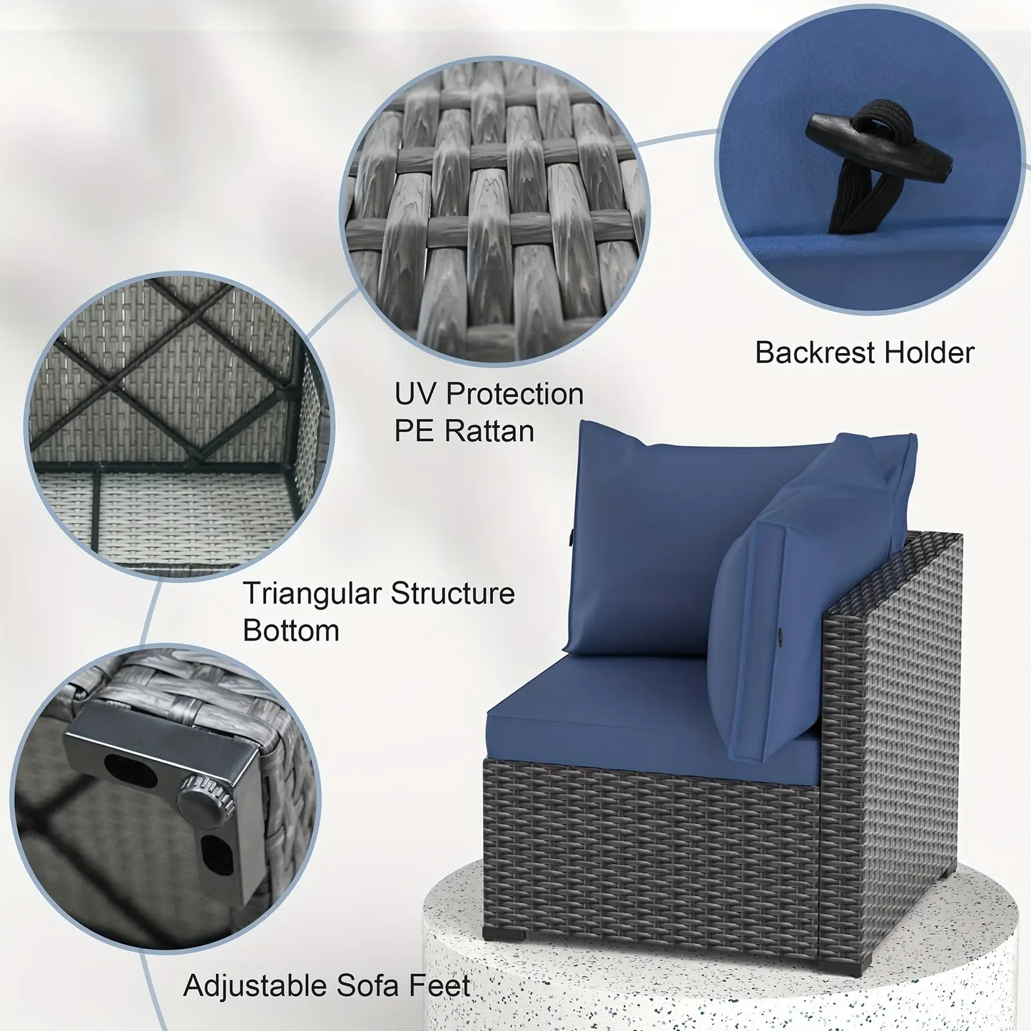 7 PCS Outdoor Patio Furniture Set