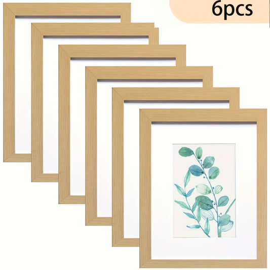 6pcs Three Color Photo Frame Set for Various Photo Collage Wall Decoration, for Wall Hanging Hanging Or Desktop Display, Graduation Photo/Graduation Gift