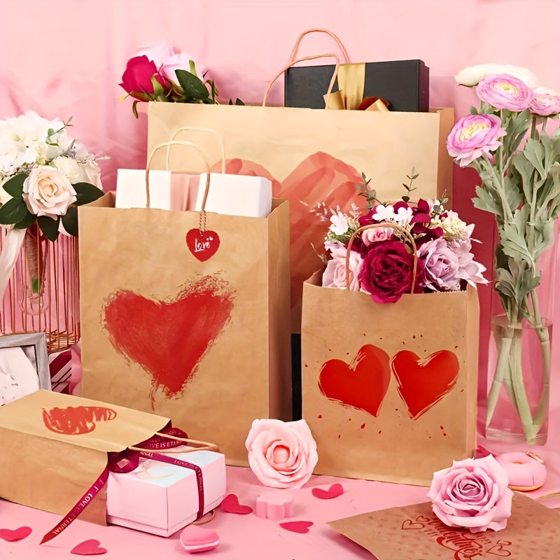 135pcs Bulk Kraft Paper Bags in 3 Sizes - Heavy-Duty Brown Gift Bags with Sturdy Twine-Like Rope Handles, Natural Beige Kraft Paper for Christmas, Business, Retail & Everyday Packaging - Versatile Multipurpose Merchandise Bags