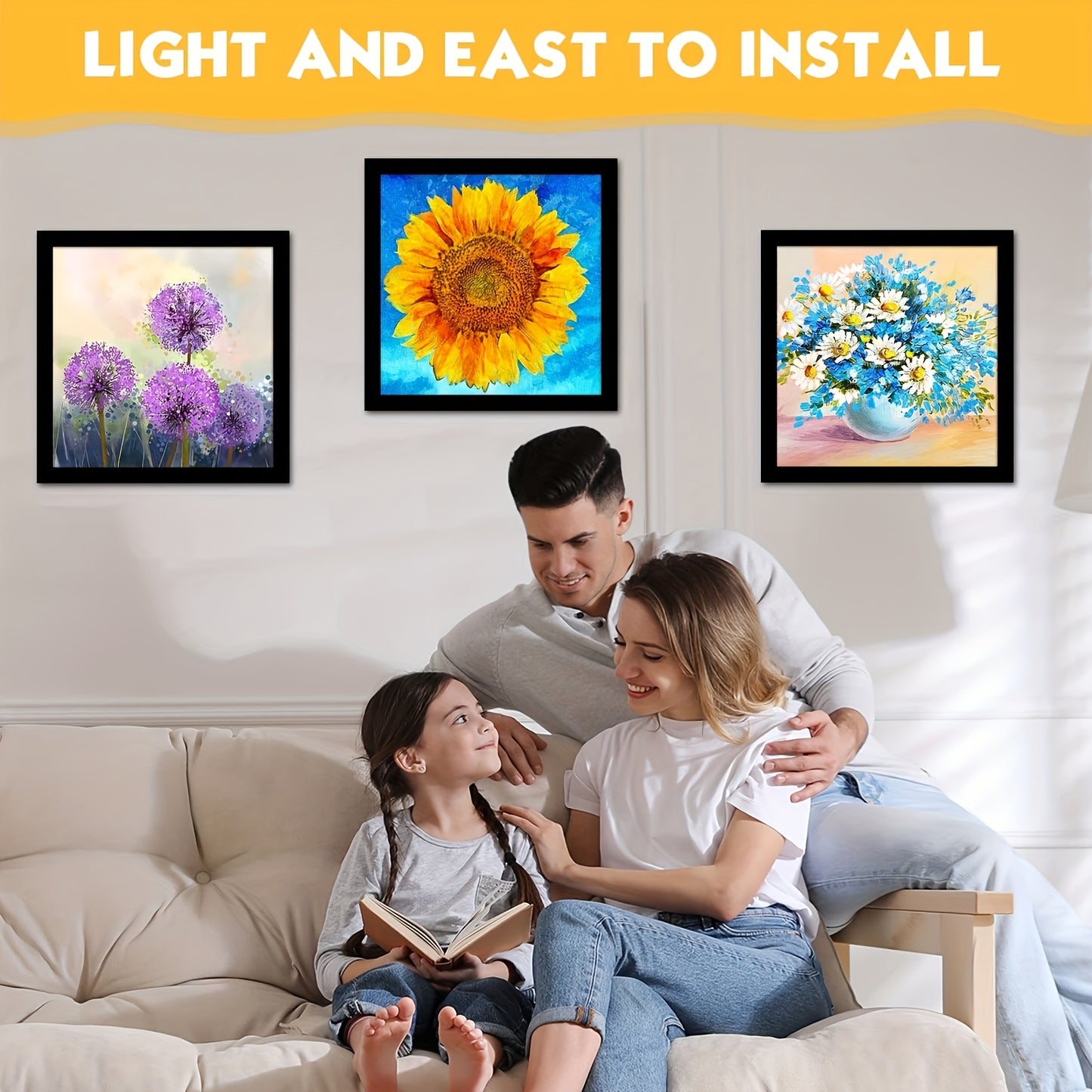 20/10pcs Magnetic Art Frame for Wall, Window, And Home Office- 12.0 X 12.0inch Photo Display with Self-Adhesive Backing
