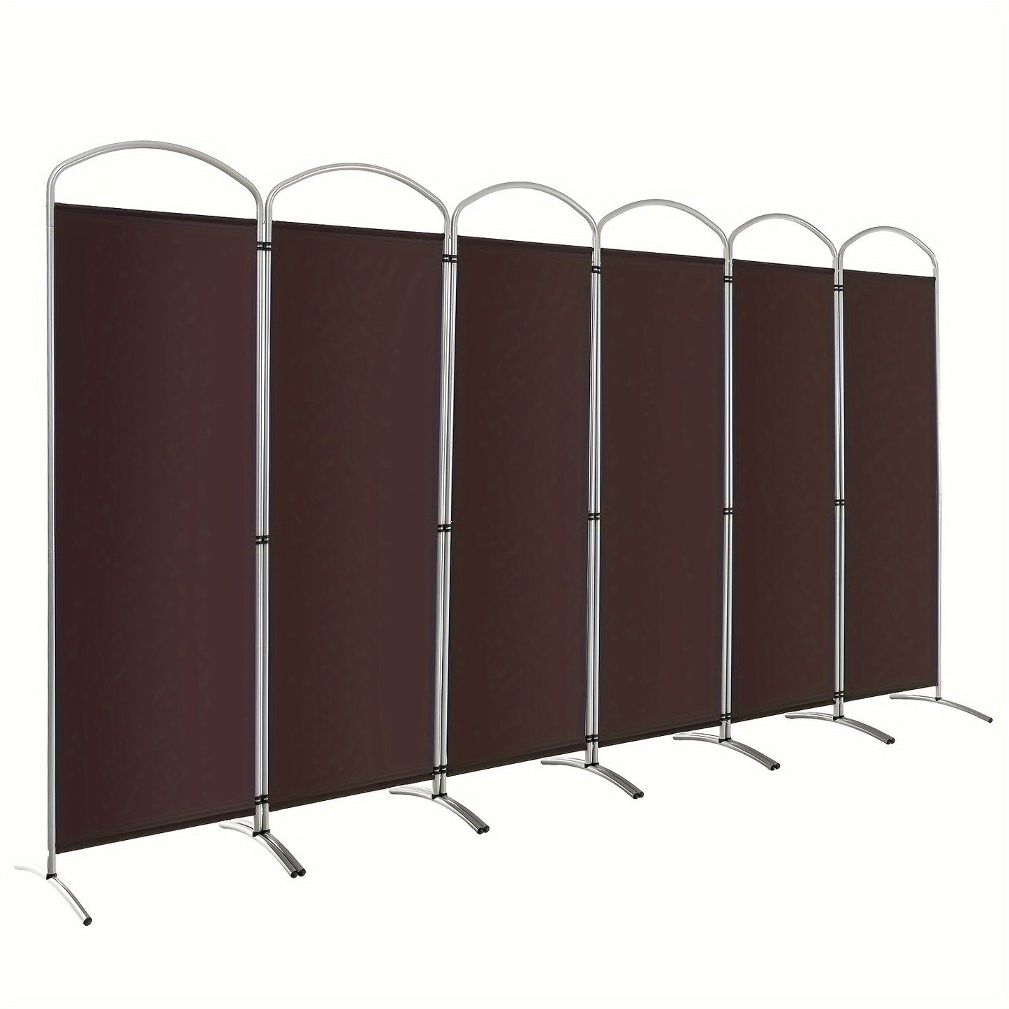 6 Panels Folding Privacy Screen 6 Ft Tall Fabric Privacy Screen for Home