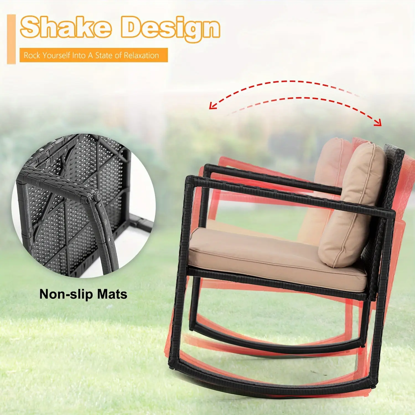 3 PCS Outdoor Patio Furniture Set