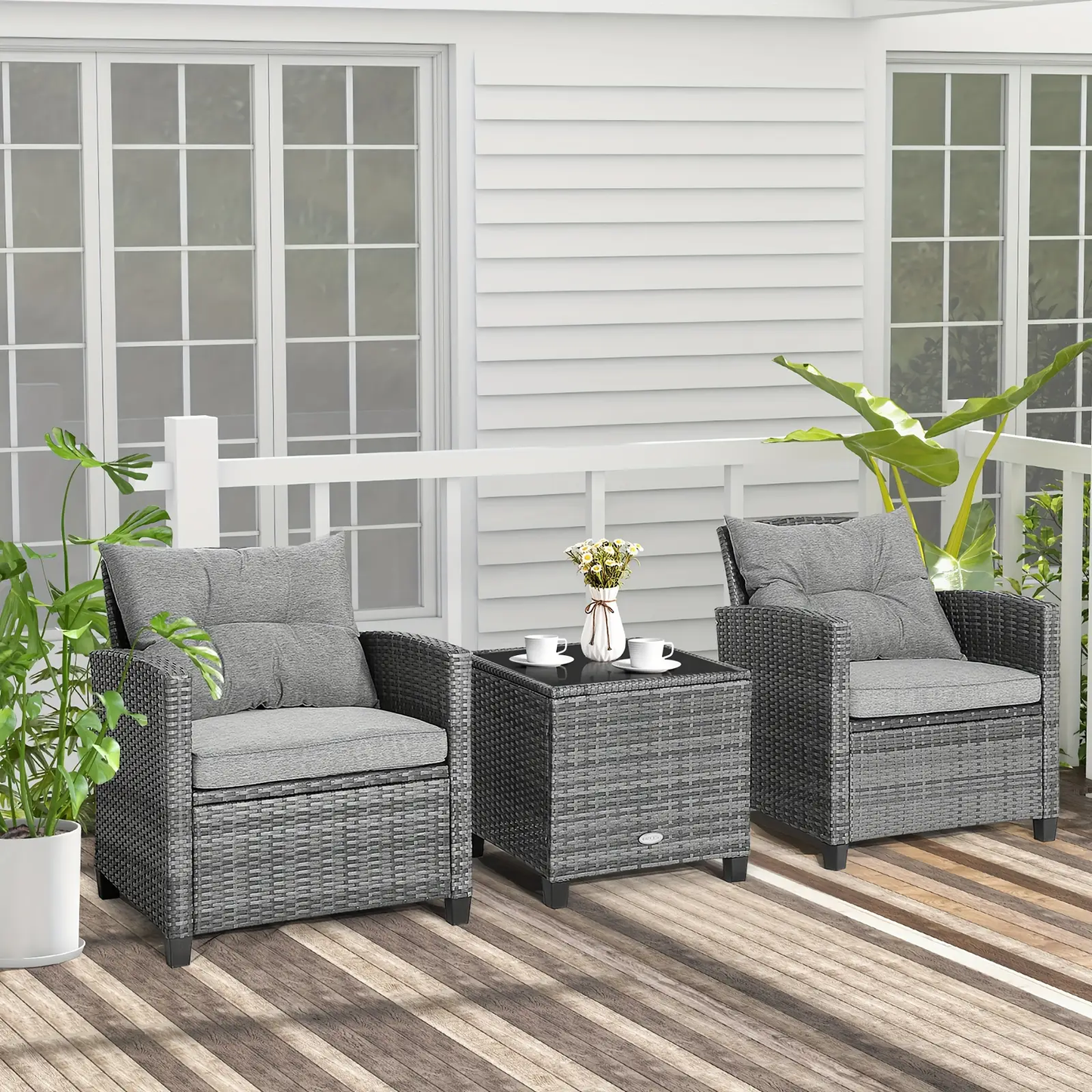 3 PCS Outdoor Patio Furniture Set