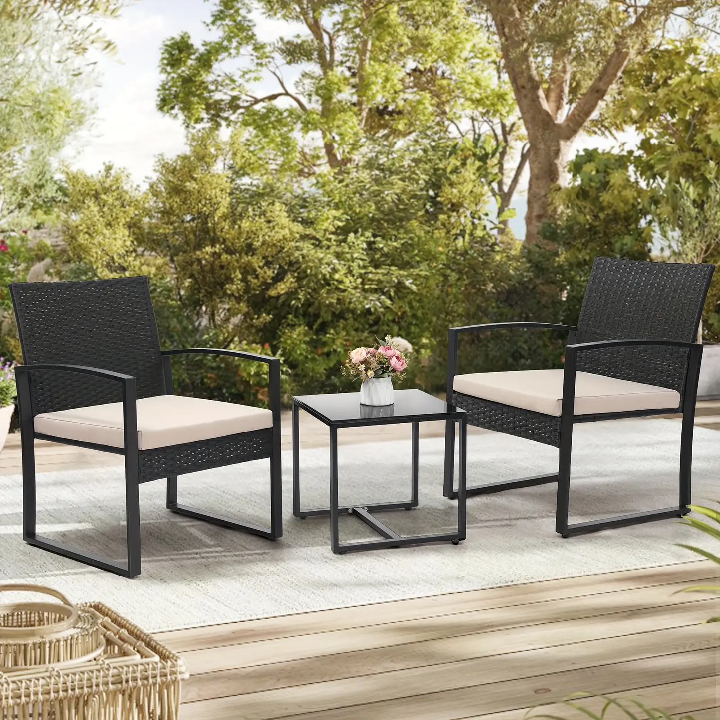 3 PCS Outdoor Patio Furniture Set