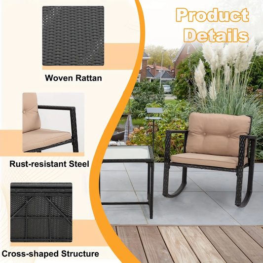 3 PCS Outdoor Patio Furniture Set
