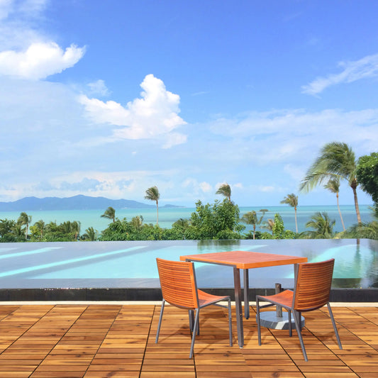 6Slats, Acacia Interlocking Deck Tiles