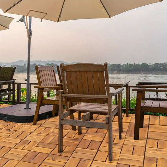 8Slats, Acacia Interlocking Deck Tiles