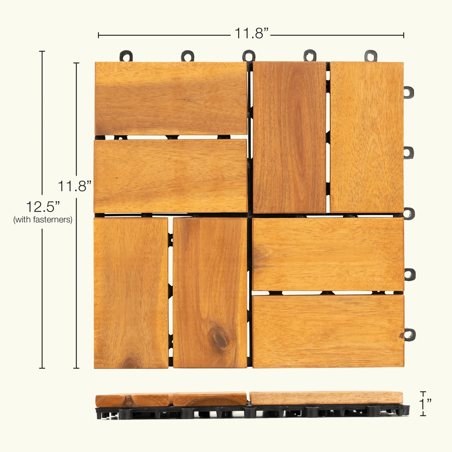 8Slats, Acacia Interlocking Deck Tiles