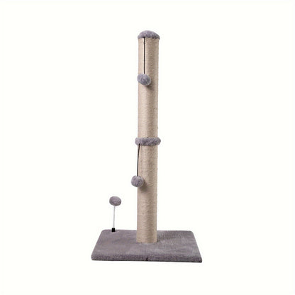 ECOBOOM 34" Tall Cat Scratching Post Kitten Scratcher Sisal Scratch Posts Trees With Hanging Ball For Indoor Cats