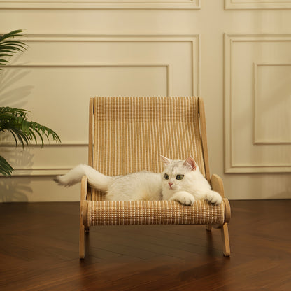 [Durable Nylon Cat Sofa Bed] Extra-Large Cat Hammock Lounger - Made From Durable Nylon, This All-season Comfort Sofa Bed For Cats Comes With A Scratch Pad