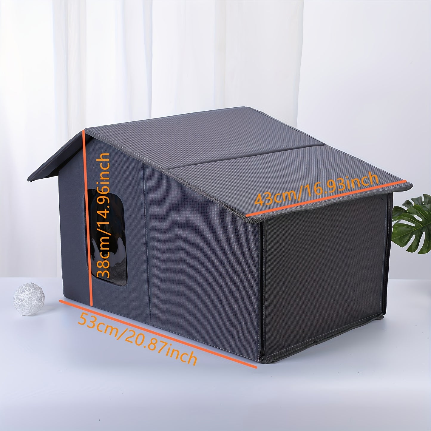 Delve Into Comfort Premium Waterproof Outdoor Cat House - All-Season Shelter With Detachable Design For Easy Cleaning - For Cats - Provides Warmth And Protection - Perfect Gift For Cat Lovers