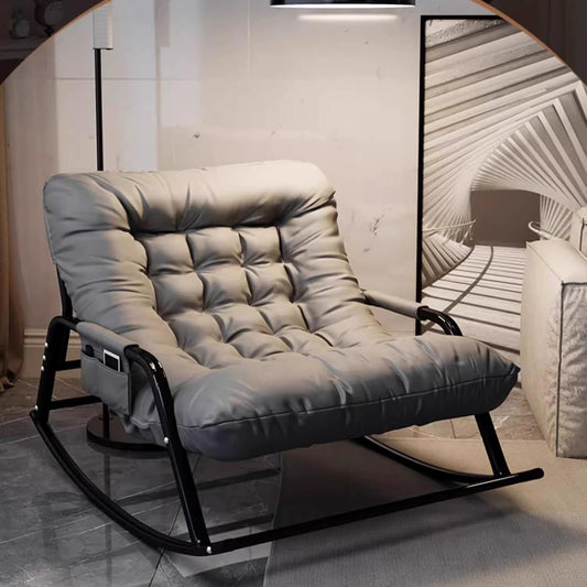 Large Outdoor Rocking Chair, Oversized Rocking Papasan Chair with Thick Cushion And Frame Outdoor Rocker, Comfy Chairs Lounge for Outside Porch Patio Backyard Balcony, Over Sized Rocking Chair, Outdoor Seating, Balcony Chair, Cozy Seating