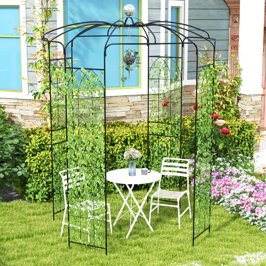 9.4' High x 6.8' Wide Birdcage Shape Arch w/Hanging Hook French Style Wedding