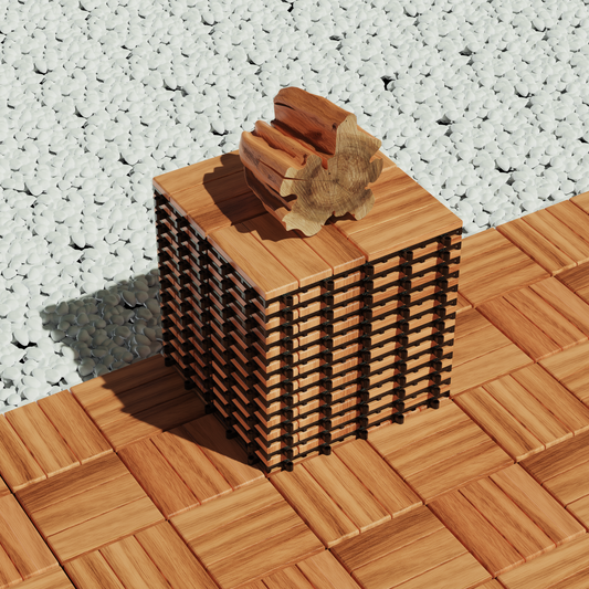 12Slats, Acacia Interlocking Deck Tiles