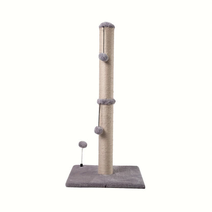 ECOBOOM 34" Tall Cat Scratching Post Kitten Scratcher Sisal Scratch Posts Trees With Hanging Ball For Indoor Cats
