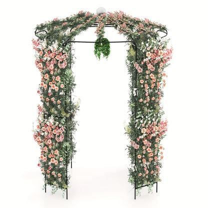 9.4' High x 6.8' Wide Birdcage Shape Arch w/Hanging Hook French Style Wedding