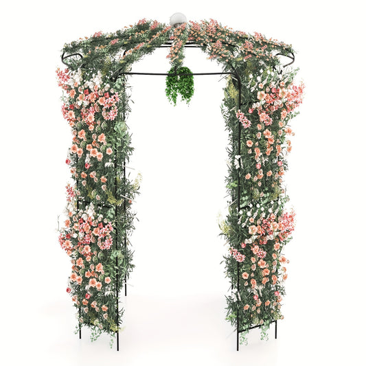 9.4' High x 6.8' Wide Birdcage Shape Arch w/Hanging Hook French Style Wedding