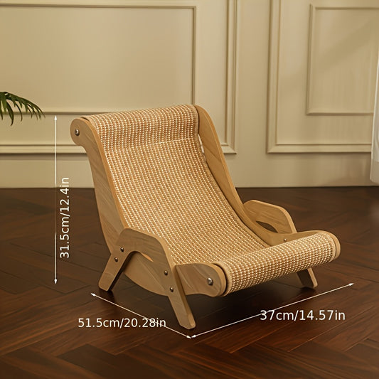[Durable Nylon Cat Sofa Bed] Extra-Large Cat Hammock Lounger - Made From Durable Nylon, This All-season Comfort Sofa Bed For Cats Comes With A Scratch Pad