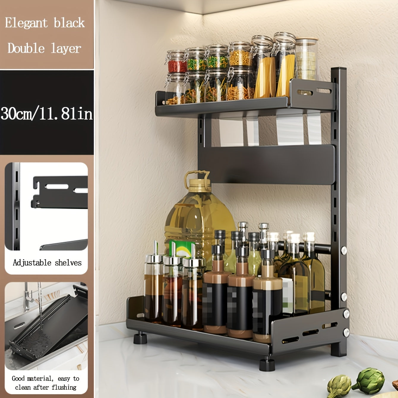 Rack - Adjustable Kitchen Countertop Organizer for Maximum Storage ...