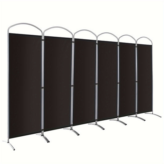 6 Panels Folding Privacy Screen 6 Ft Tall Fabric Privacy Screen for Home