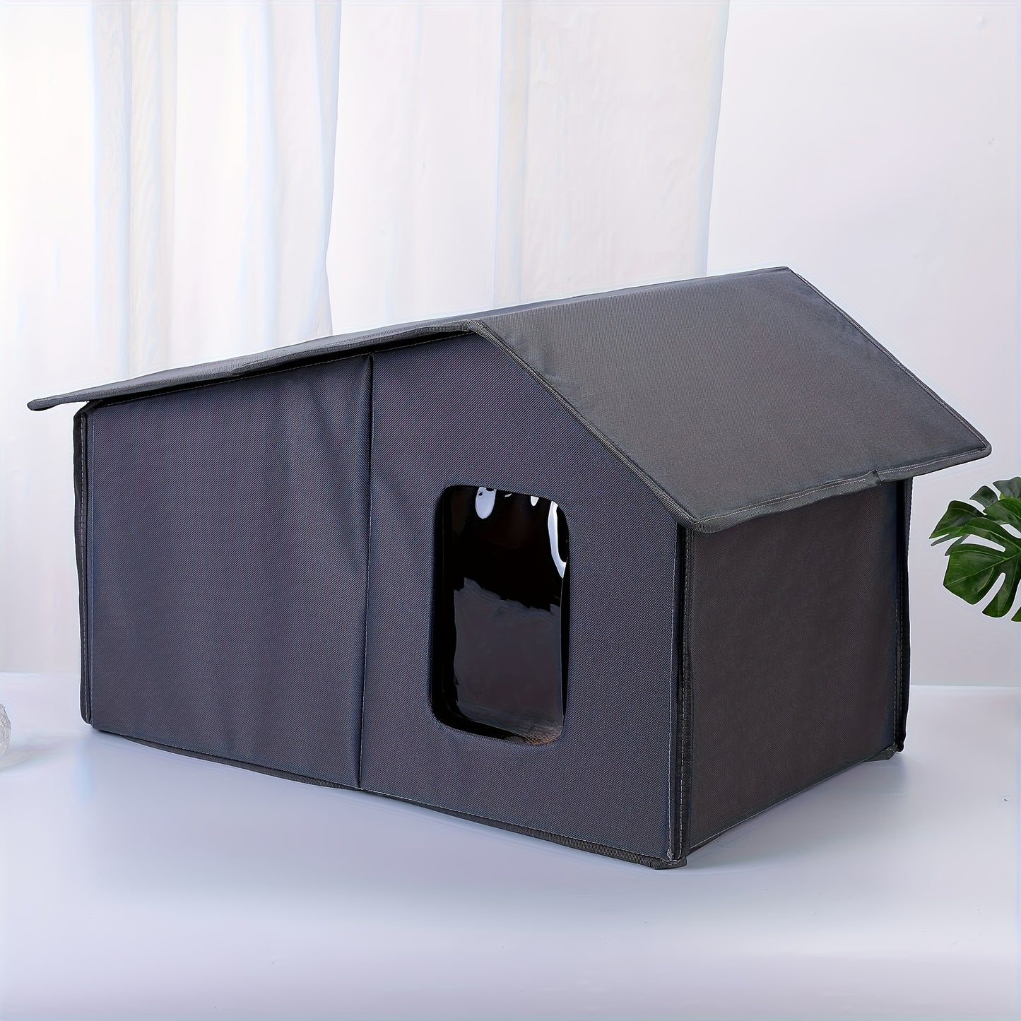 Delve Into Comfort Premium Waterproof Outdoor Cat House - All-Season Shelter With Detachable Design For Easy Cleaning - For Cats - Provides Warmth And Protection - Perfect Gift For Cat Lovers