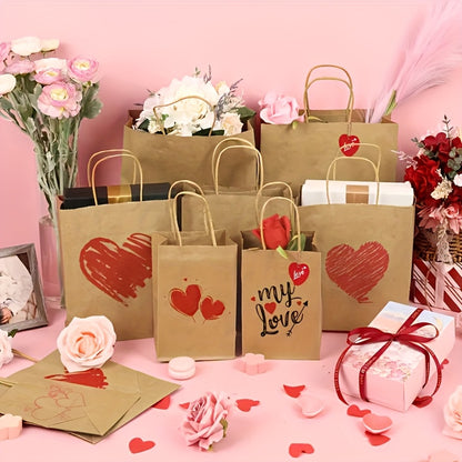 135pcs Bulk Kraft Paper Bags in 3 Sizes - Heavy-Duty Brown Gift Bags with Sturdy Twine-Like Rope Handles, Natural Beige Kraft Paper for Christmas, Business, Retail & Everyday Packaging - Versatile Multipurpose Merchandise Bags