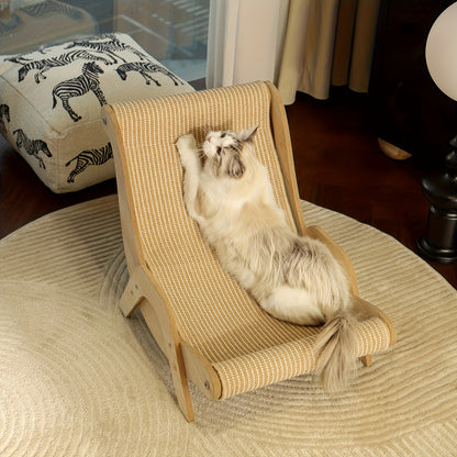 [Durable Nylon Cat Sofa Bed] Extra-Large Cat Hammock Lounger - Made From Durable Nylon, This All-season Comfort Sofa Bed For Cats Comes With A Scratch Pad