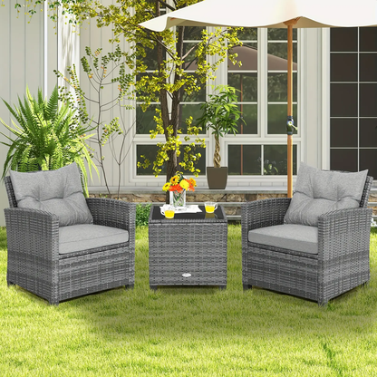 3 PCS Outdoor Patio Furniture Set