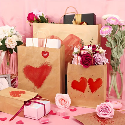 135pcs Bulk Kraft Paper Bags in 3 Sizes - Heavy-Duty Brown Gift Bags with Sturdy Twine-Like Rope Handles, Natural Beige Kraft Paper for Christmas, Business, Retail & Everyday Packaging - Versatile Multipurpose Merchandise Bags