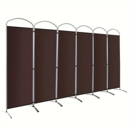 6 Panels Folding Privacy Screen 6 Ft Tall Fabric Privacy Screen for Home