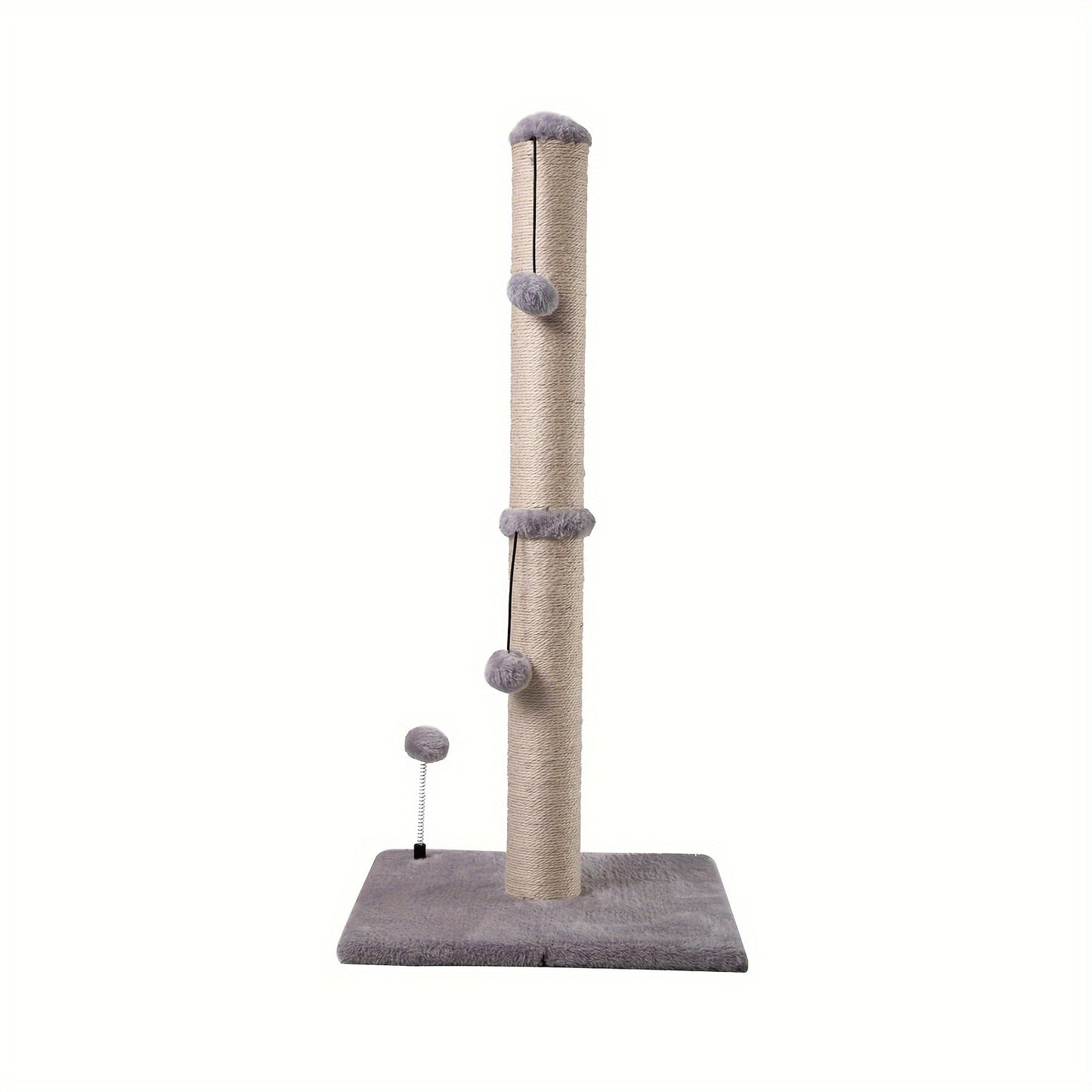 ECOBOOM 34" Tall Cat Scratching Post Kitten Scratcher Sisal Scratch Posts Trees With Hanging Ball For Indoor Cats