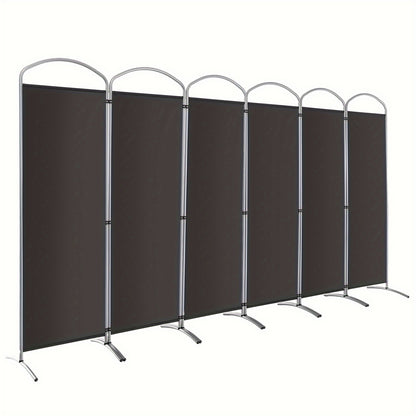6 Panels Folding Privacy Screen 6 Ft Tall Fabric Privacy Screen for Home